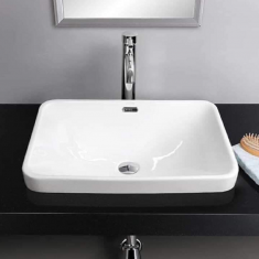 Chậu lavabo âm dương vành KB-347