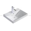 Chậu lavabo dương vành có lỗ lắp vòi KB-1804