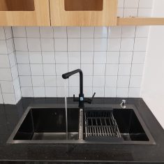 CHẬU RỬA BÁT INOX PHỦ NANO 2 HỐ CÂN KB-8245C-NN