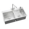 CHẬU RỬA BÁT INOX 2 HỐ CÂN KB-8245C
