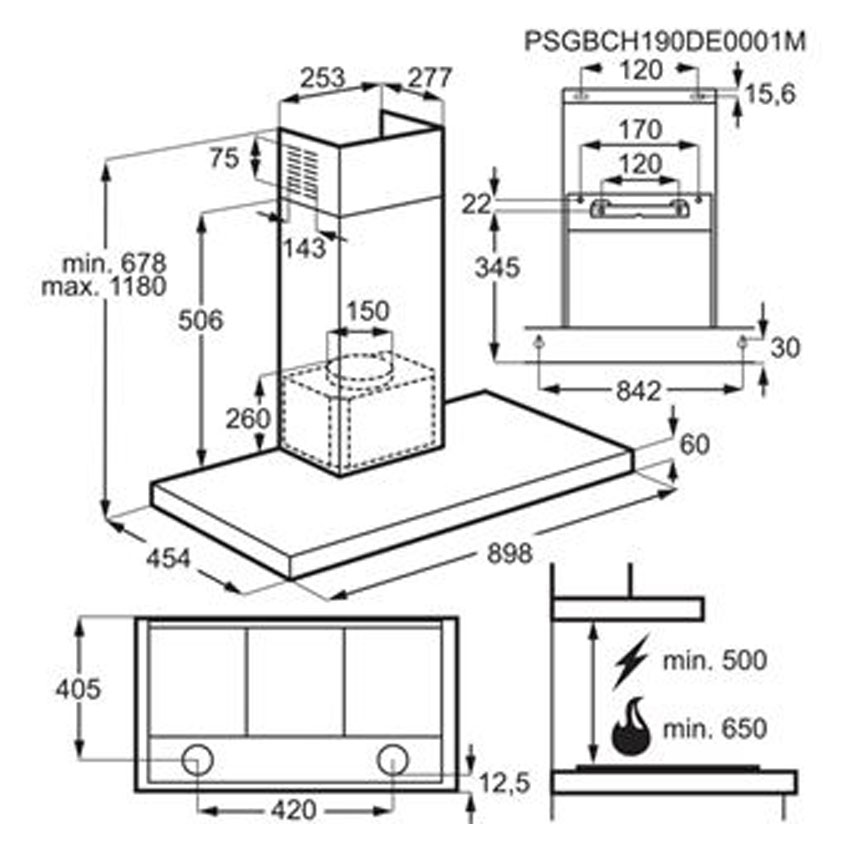 MÁY HÚT MÙI ELECTROLUX LFT769X