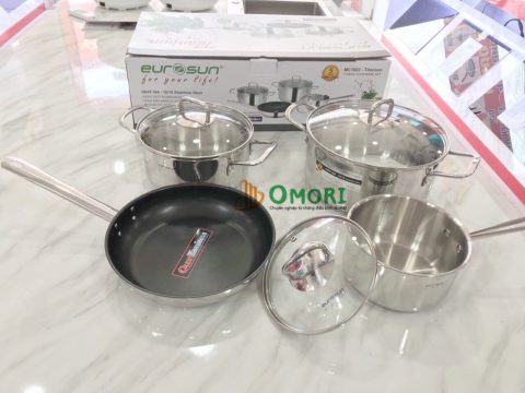 BỘ NỒI INOX EUROSUN MC1603-TITANIUM