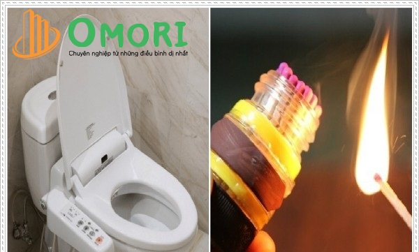 Xử lý bồn cầu mùi hôi thối bằng diêm