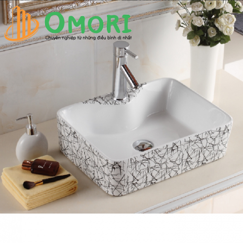 Chậu lavabo đặt bàn đá nổi KB-8170Q