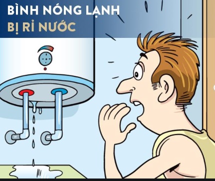 bình nóng lạnh bị rò nước