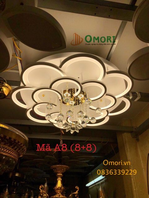 Đèn trang trí mâm ốp MICA 3 màu CT-A8