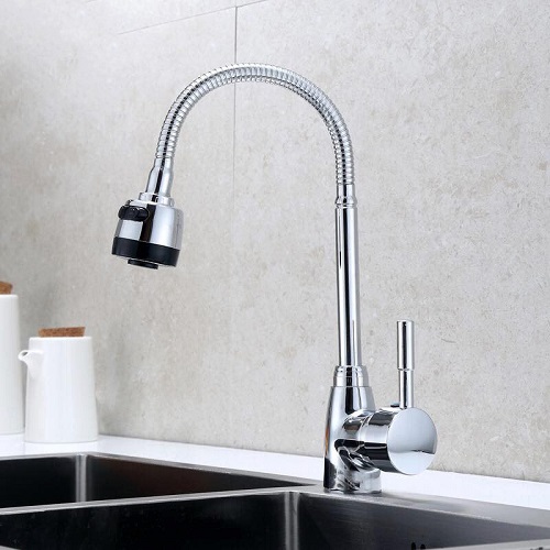 Vòi rửa chén bát nóng lạnh ngổng mềm