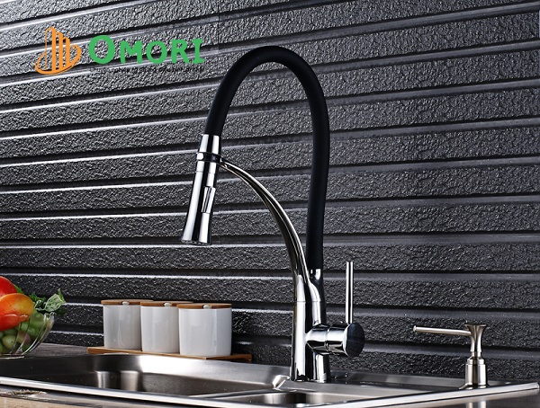 Vòi rửa bát có dây rút