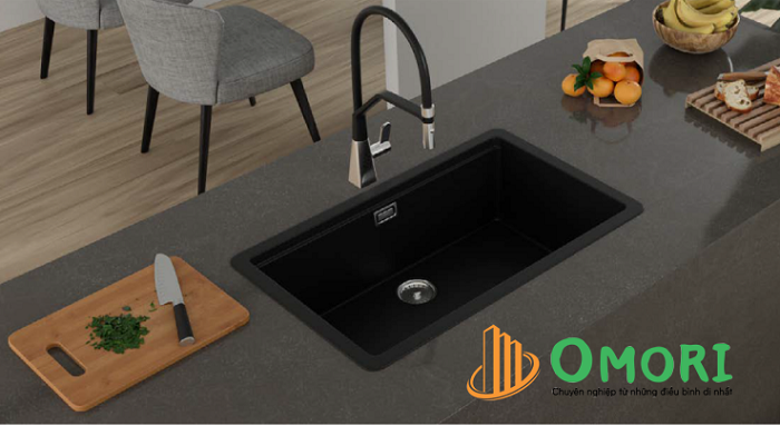 CHẬU RỬA BÁT 1 HỐ BẰNG ĐÁ KB-6045-TQ