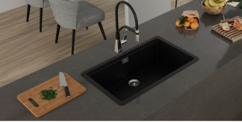 Chậu rửa bát 1 hố bằng đá của thương hiệu Hafele Đức 