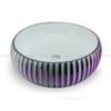 CHẬU RỬA MẶT TRÒN SỌC TÍM FL-M30